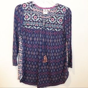 One September Majorelle embroidered top